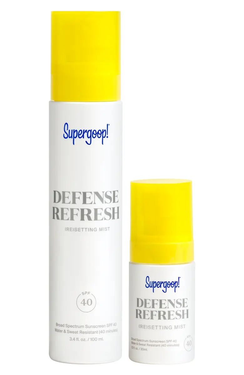Supergoop! Defense Refresh (Re)setting Mist Broad Spectrum SPF 40 Sunscreen Set ($44 Value) | Nor... | Nordstrom