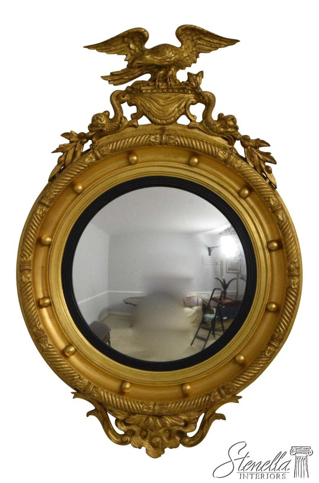 66298EC: CARVERS GUILD Eagle Carved Federal Bullseye Mirror - Etsy | Etsy (US)