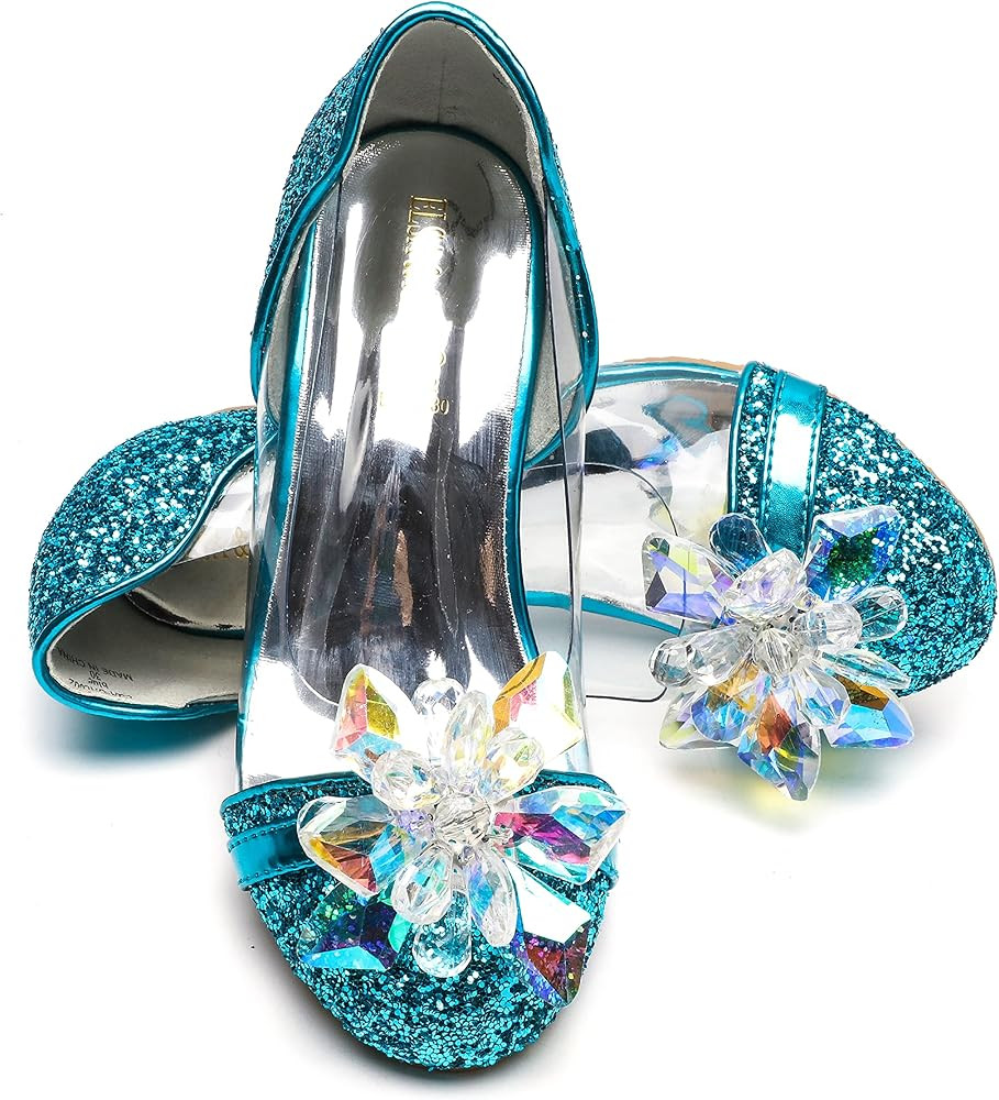 ELSA & ANNA Scarpe da Principessa per Ragazze - Scarpe con Tacco 3cm - Scarpe per Costumi Elsa Gl... | Amazon (IT)