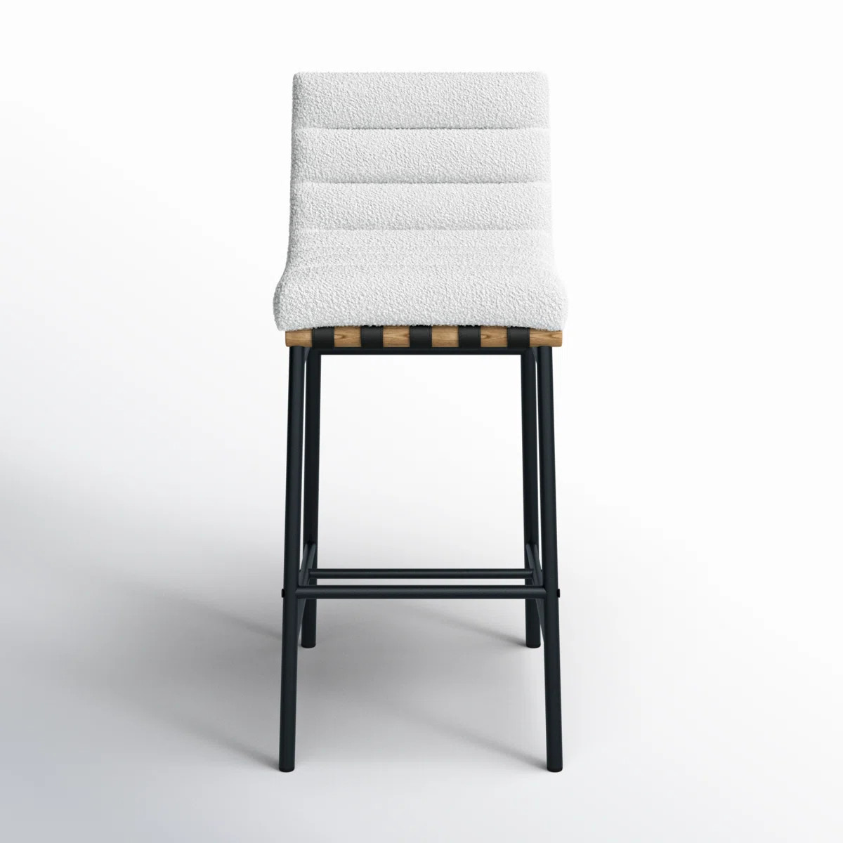 Vincentas Upholstered Counter Stool with Metal Frame | Wayfair North America