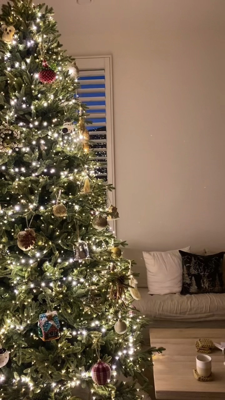 Twinkling lights strand LED lights with Warm White Twinkling lights and Multi-Colored LED with various light features (twinkle, fade, slow flashing, etc). I recommend 3 strands of lights for a 9ft tree!

#LTKHoliday #LTKSeasonal #LTKGiftGuide