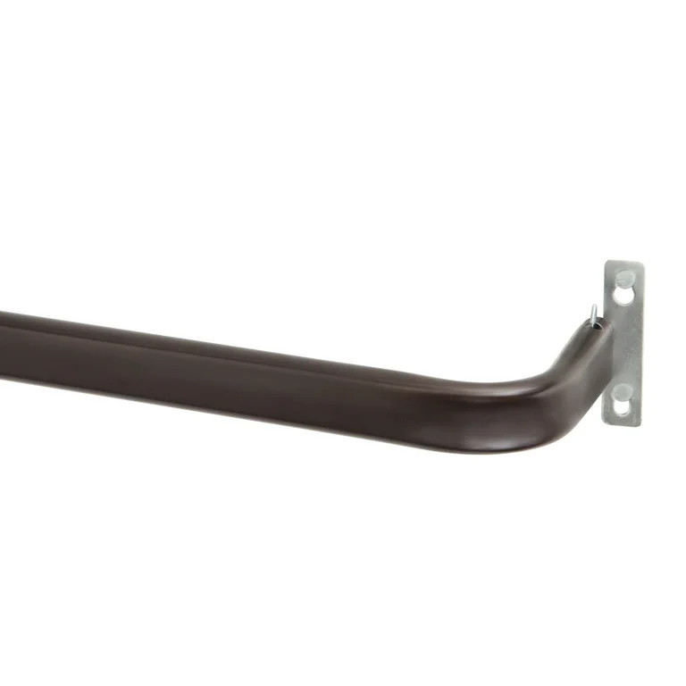Mainstays 2" Basic Metal Wrap Around Adjustable Curtain Rod, 48-86" Adjustable Length, Espresso F... | Walmart (US)