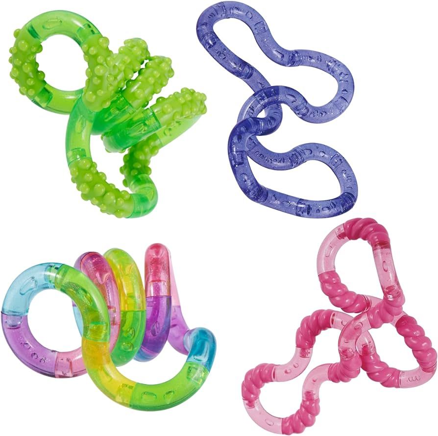 Tangle Crush 4-Pack Slime, Rainbow, Soda Pop, Galaxy - Twist Fidgets for Boys and Girls - Slime T... | Amazon (US)