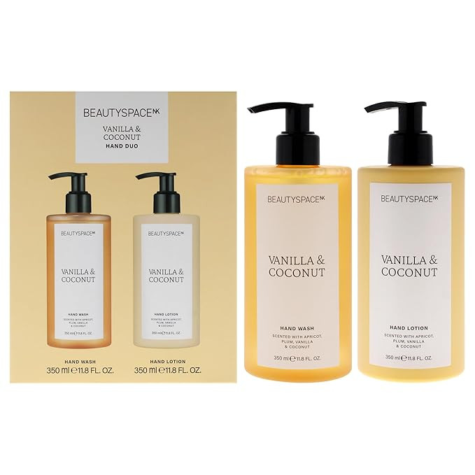 SpaceNK Beauty Vanilla & Coconut Hand Wash & Lotion Set – Hydrating, Nourishing Formula – Sui... | Amazon (US)