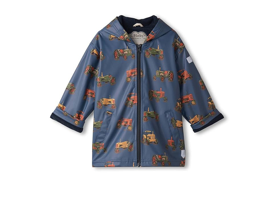 Hatley Kids Rain Jacket (Toddler/Little Kid/Big Kid) Boy's Sweater Blue: 8 (Big Kid) | Zappos.com