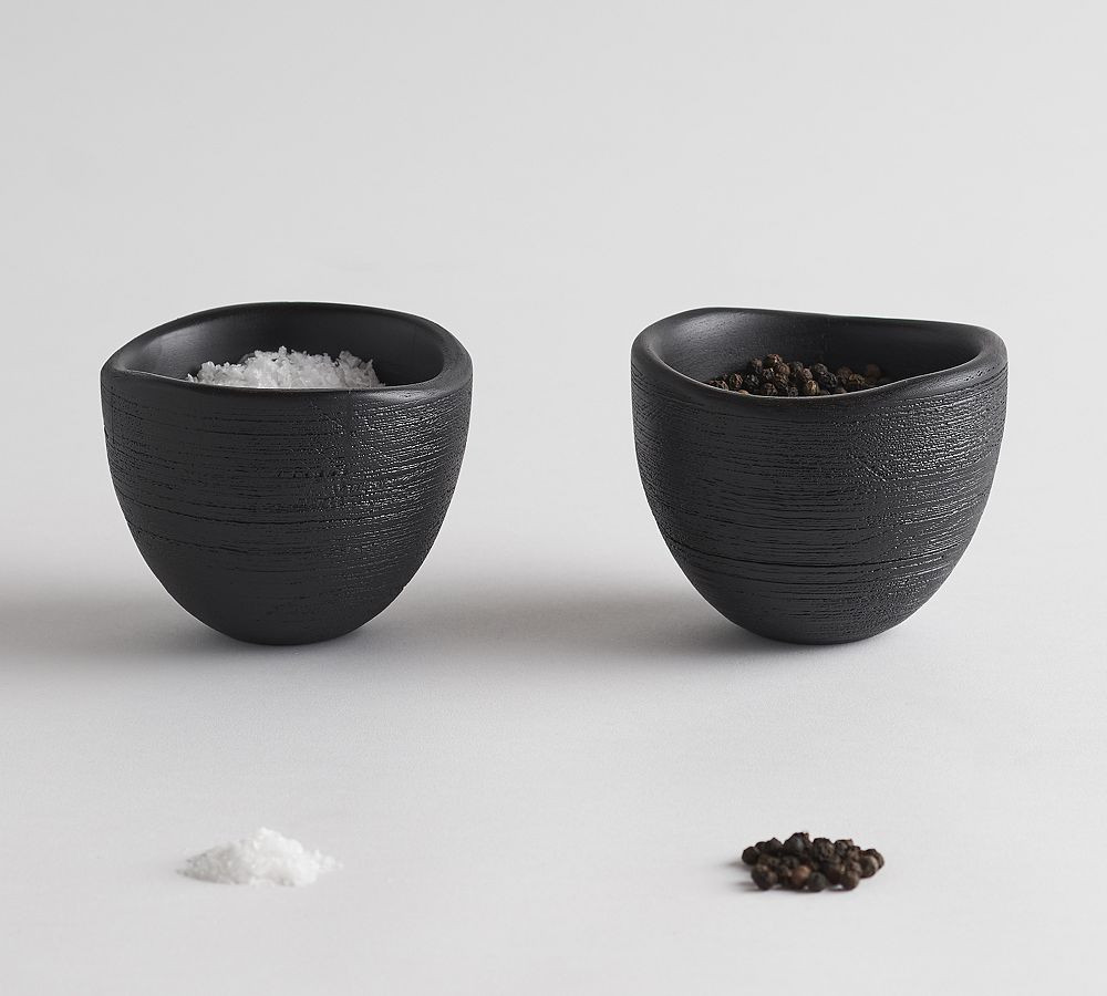 Alton Handcarved Wood Dip Bowls | Pottery Barn (US)