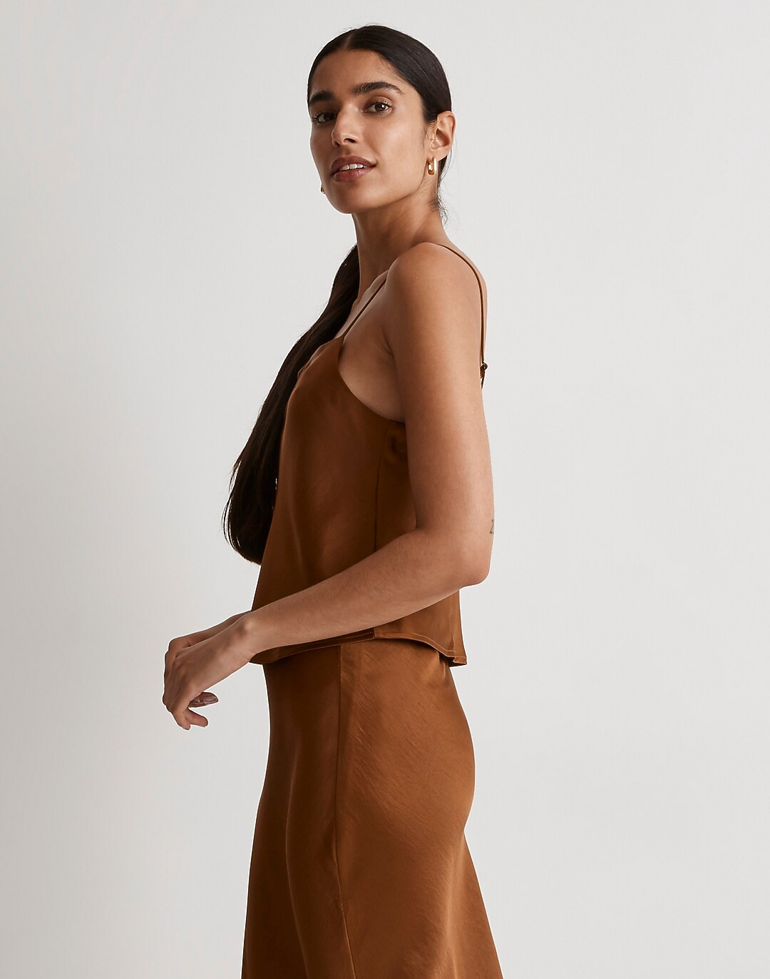 Satin Square-Neck Cami | Madewell