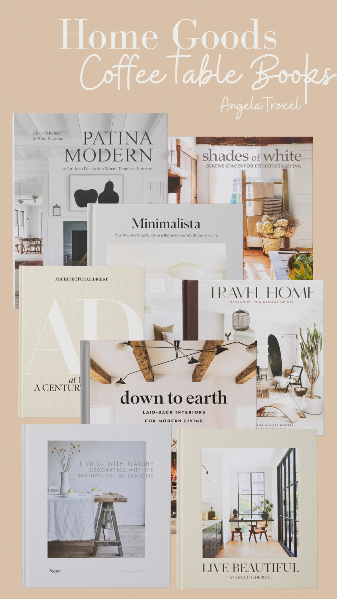 Coffee table book, decor books, bookcase. Modern, minimal, minimalists, AD, boho, modern, contemporary, organization. 

#LTKhome #LTKfindsunder50 #LTKGiftGuide