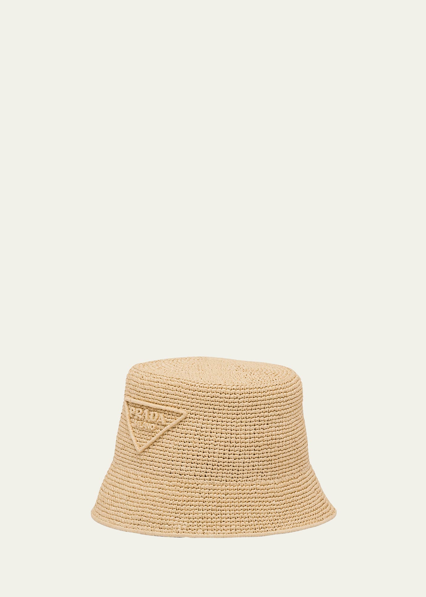 Triangle Logo Straw Bucket Hat | Bergdorf Goodman
