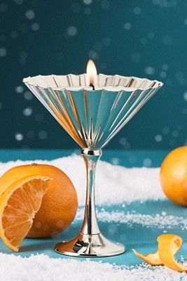 Martini Fruity Blanc de Blancs Metal Candle | Anthropologie (US)