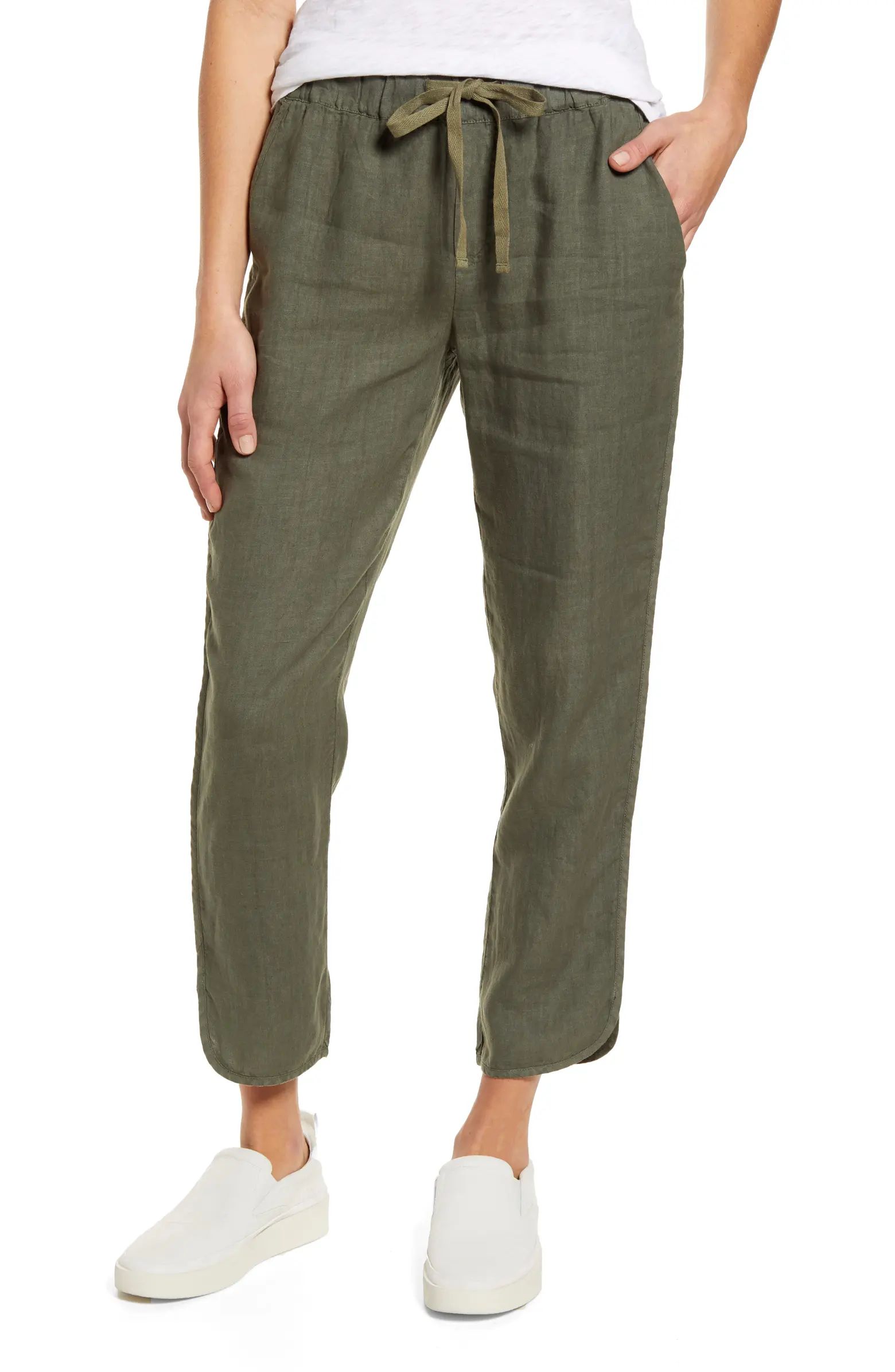 Track Style Linen Pants | Nordstrom