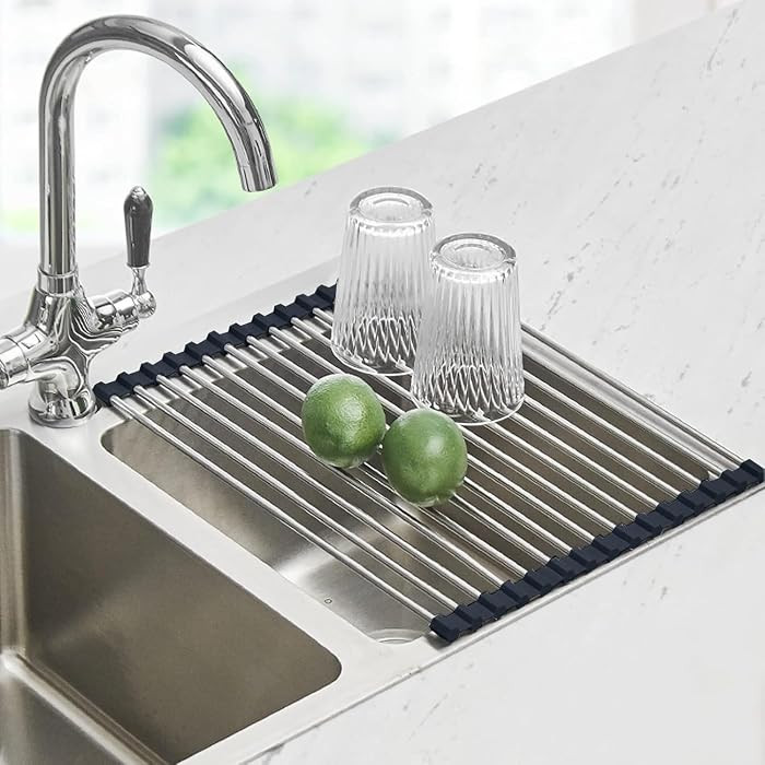 Roll Up Dish Drying Rack Over the Sink Drying Rack for Kitchen Counter, Rolling Dish Rack Over Si... | Amazon (US)