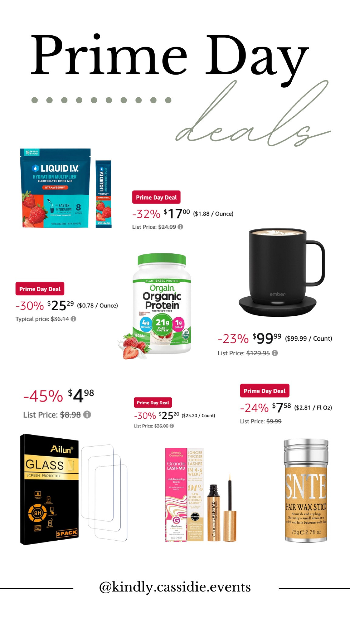 Prime Day Deals — Random Favs 🫶

My Amazon cart is always filled w/ the most random items! Anyone else?!

These six items are a few of my everyday essentials and some of them are SO cheap right now 👏

#LTKFindsUnder50 #LTKSaleAlert #LTKHome