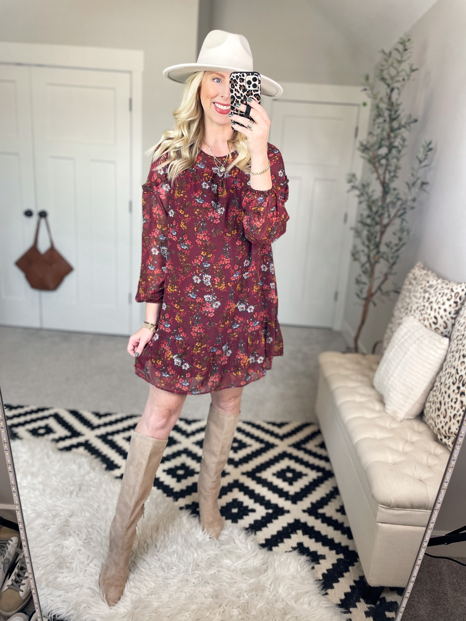 Daily try on, time and tru, Walmart dress, Walmart fashion, fall outfit, tall boots 

#LTKstyletip #LTKunder50 #LTKSeasonal