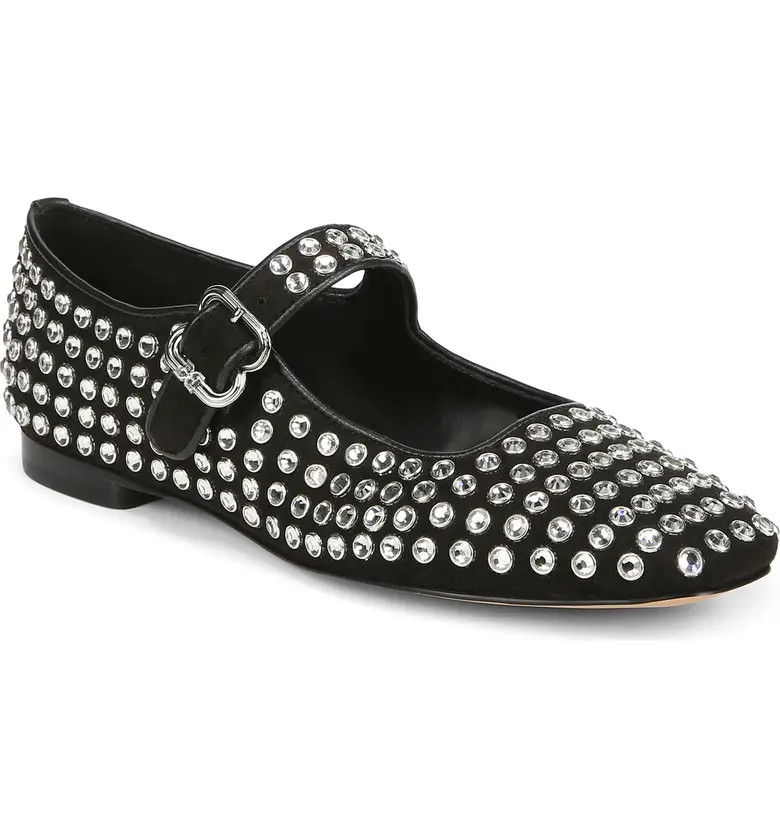 Michaela Rhinestone Mary Jane Flat (Women) | Nordstrom