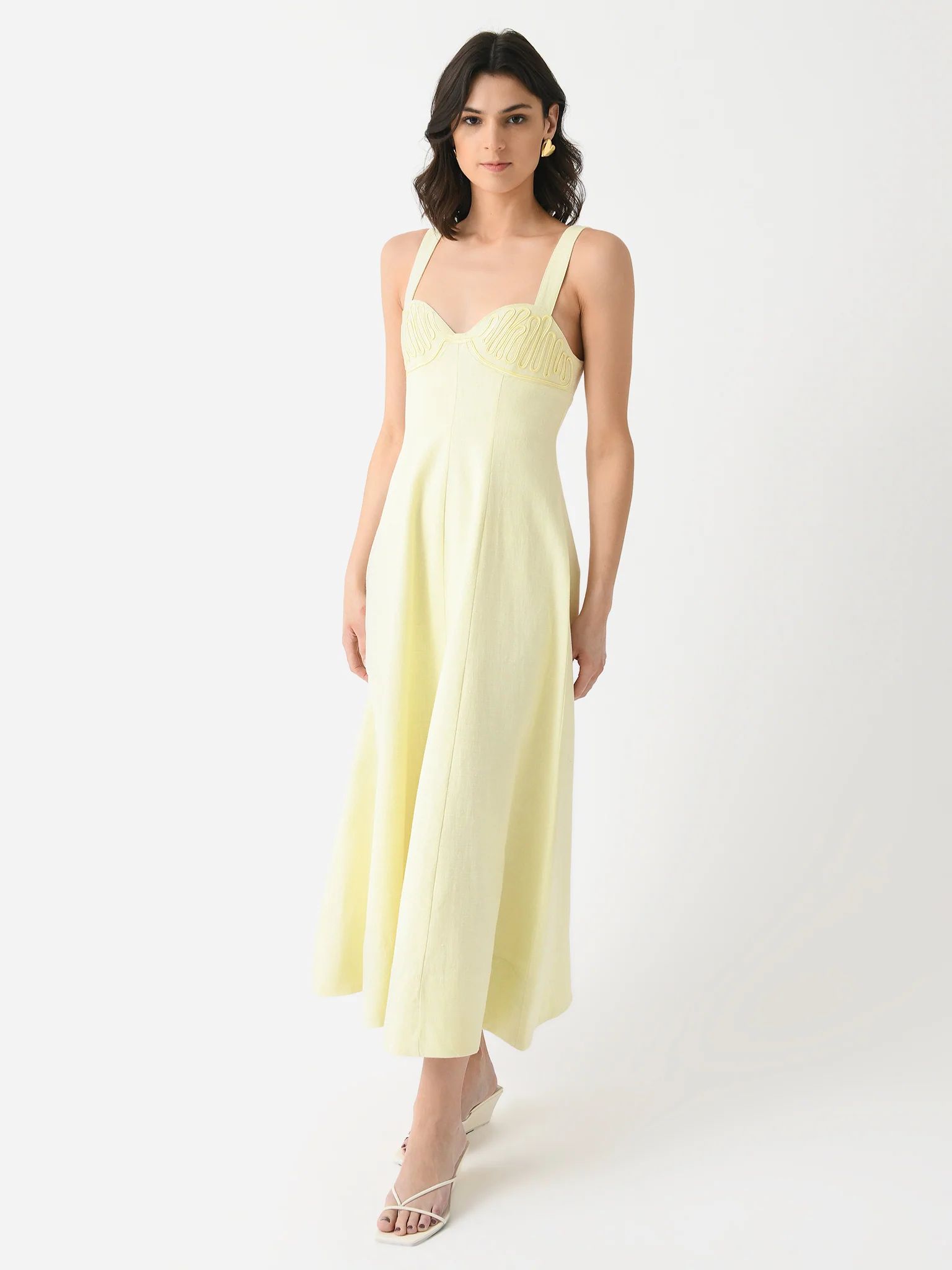 CLEA
                      
                     Women's Carla Embroidered Longline Dress | Saint Bernard