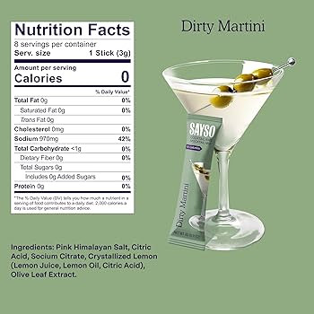 SAYSO Dirty Martini Sticks & Skinny Margarita Sticks Bundle | Amazon (US)