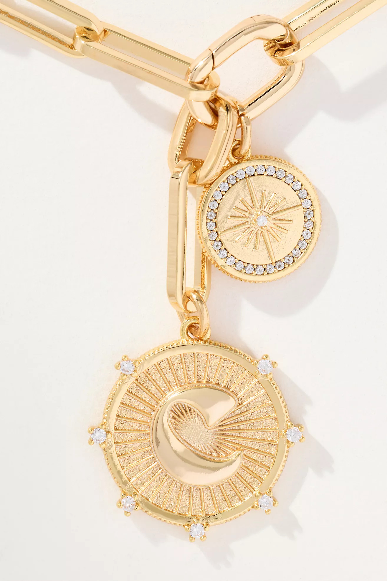 Monogram Coin Pendant Necklace | Anthropologie (US)