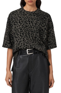 Click for more info about AllSaints Lenny Animal Print Cotton T-Shirt | Nordstrom