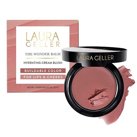 LAURA GELLER NEW YORK The Wonder Balm Cream Blush – Rosy Refresh – Hydrating Multi-Use Cheek ... | Amazon (US)