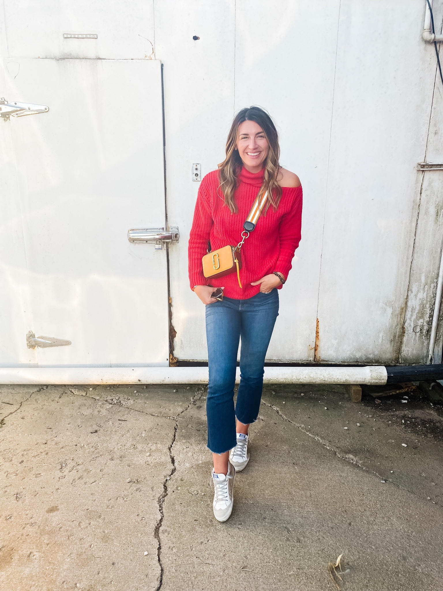 I love a good red for the holidays. ♥️ But, I know I look better in a warm, orangey red…and this sweater is perfect for my springs and autumns! The shoulder peep is too cute. 👀 

#LTKstyletip #LTKfindsunder100 #LTKSeasonal