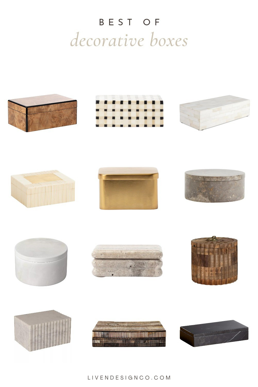 Decorative box. Home decor. Shelf decor. Coffee table decor. Marble box. Burl wood box. 

#LTKSeasonal #LTKHome #LTKSaleAlert