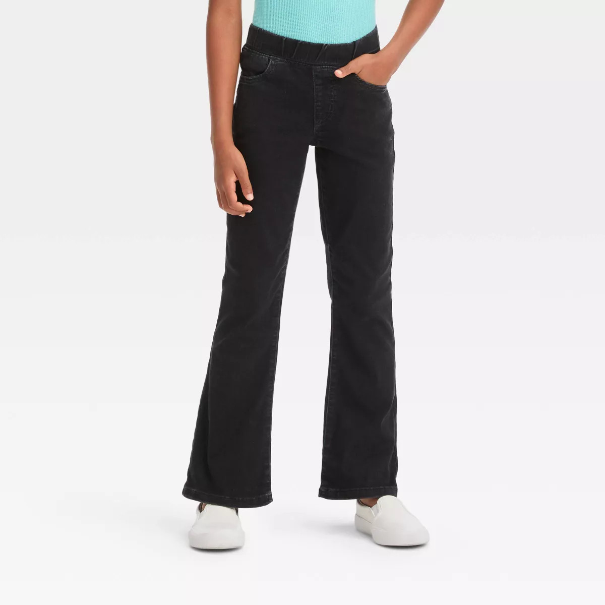 Girls' Mid-Rise Pull-On Flare Jeans - Cat & Jack™ | Target