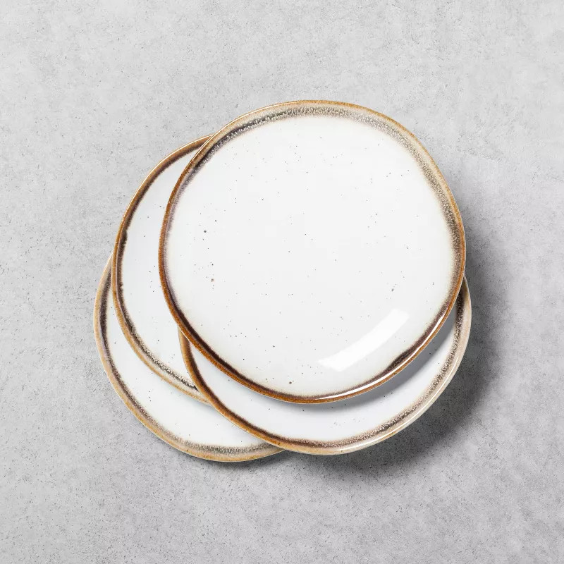 Stoneware Reactive Glaze Appetizer Plate - Hearth & Hand™ with Magnolia | Target