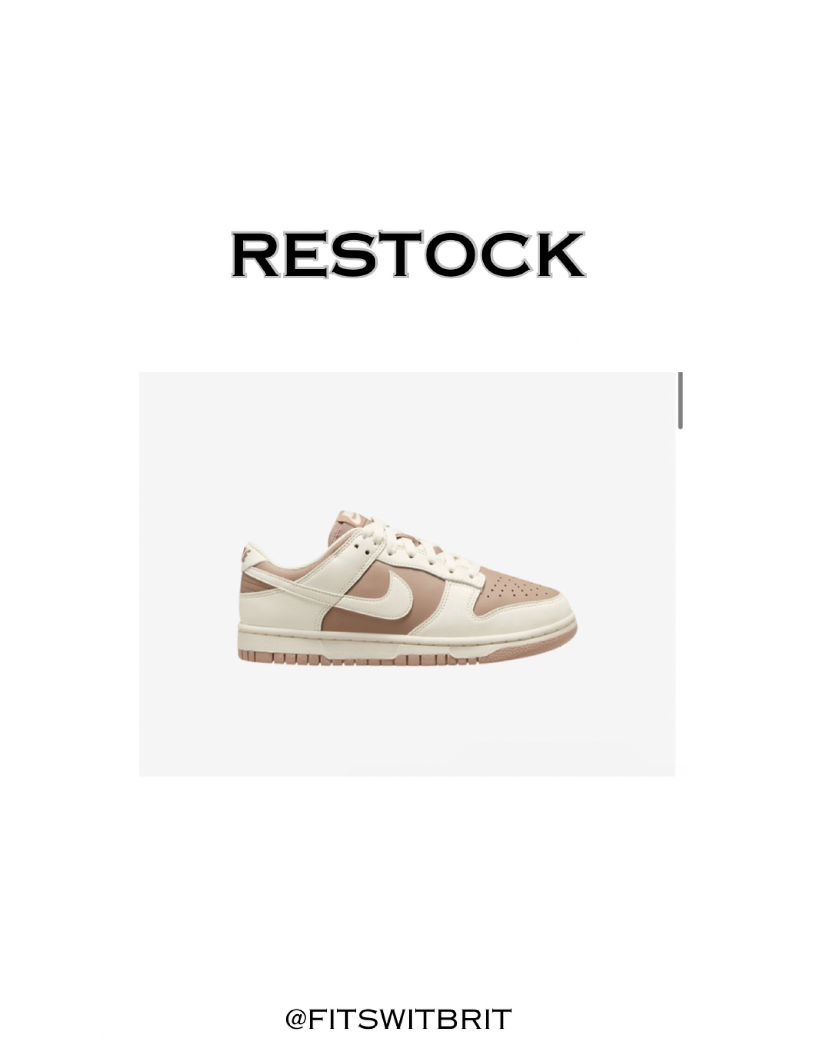 Restock:Dunk low hemp currently on sale for $99.99. 

#nike #dunk

#LTKsalealert #LTKstyletip #LTKshoecrush
