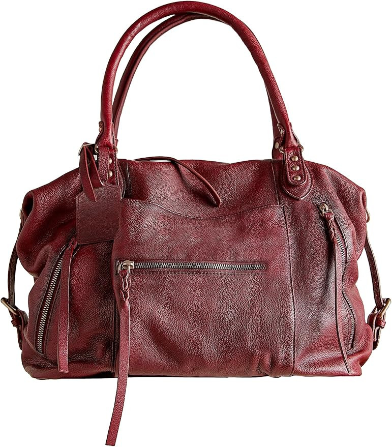 Women's Large Tote Bag City Tote Bag Purse with Zipper Women Vegan Leather Hobo Handbags with Adj... | Amazon (US)