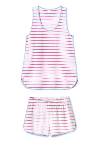 Pima Tank-Short Set in Sorbet | Lake Pajamas