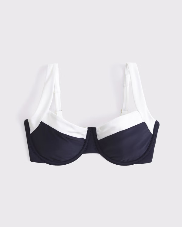 Curve Love Wide Strap Underwire Bikini Top | Abercrombie & Fitch (US)