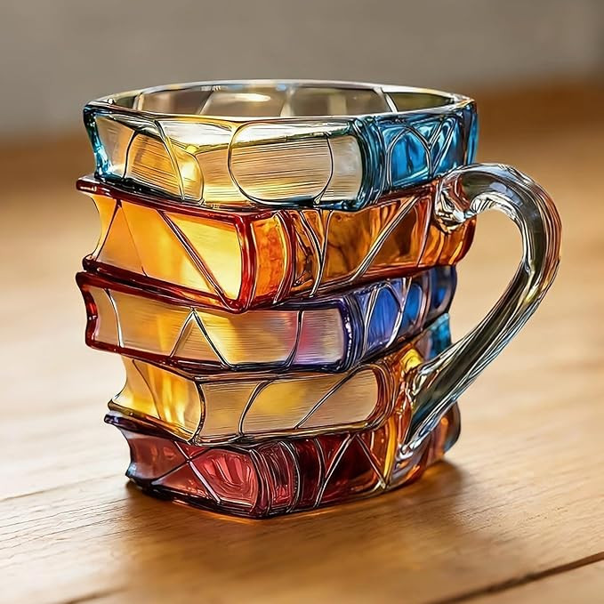 Painted Book Mug 3D Novelty Coffee Mugs for Book Lover Gifts for Women Unique Coffee Mugs 13 Oz C... | Amazon (US)