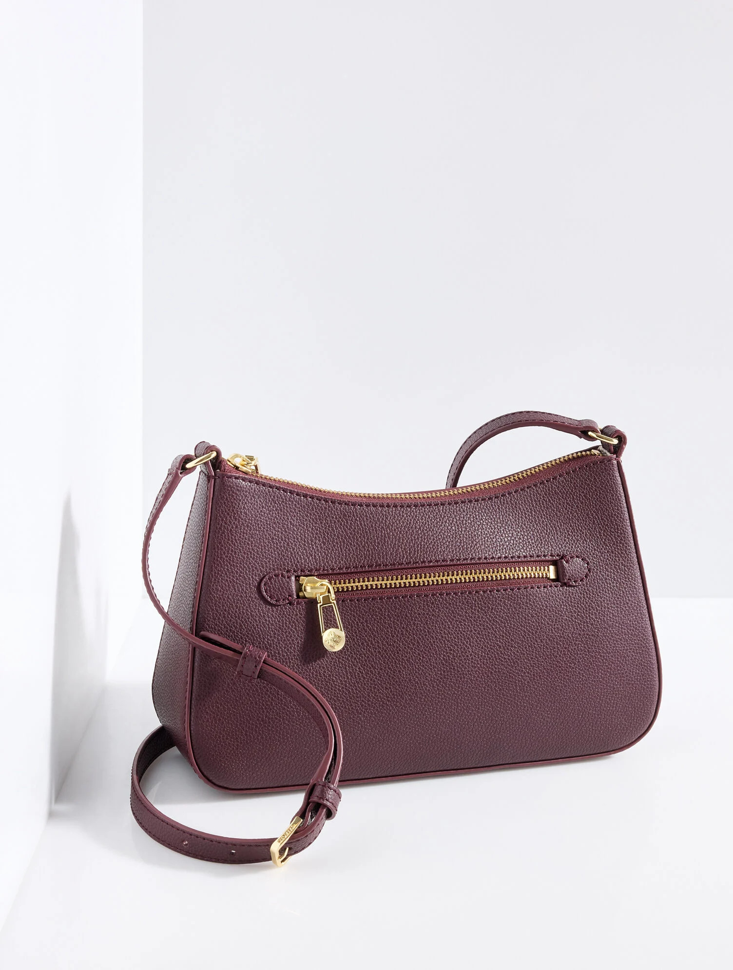 Evelyn Pebble Leather Crossbody Bag | Talbots