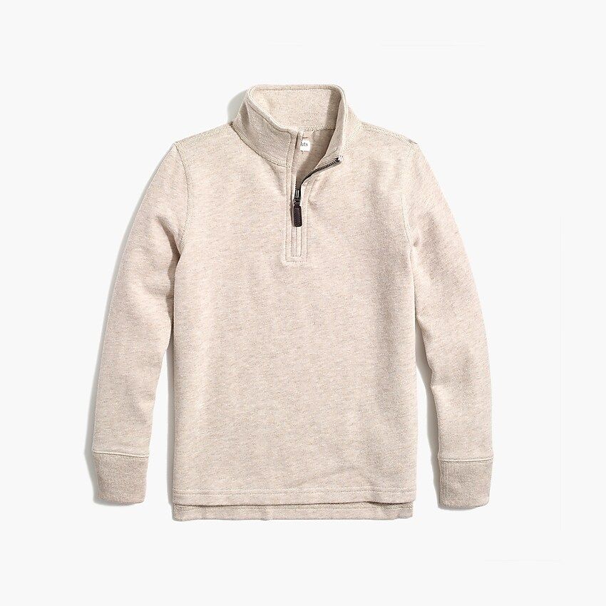 Boys' sueded half-zip popover sweatshirt | J.Crew Factory