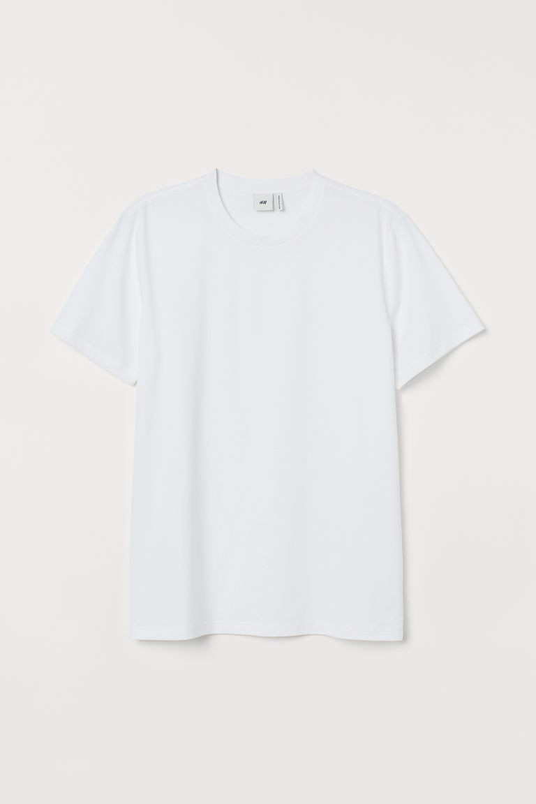 H & M - Premium Cotton T-shirt - White | H&M (US + CA)