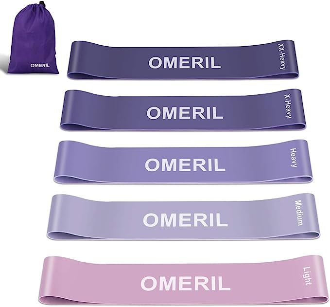 OMERIL Resistance Bands, Skin-Friendly Exercise Loop Bands with Different Resistance Levels Worko... | Amazon (US)