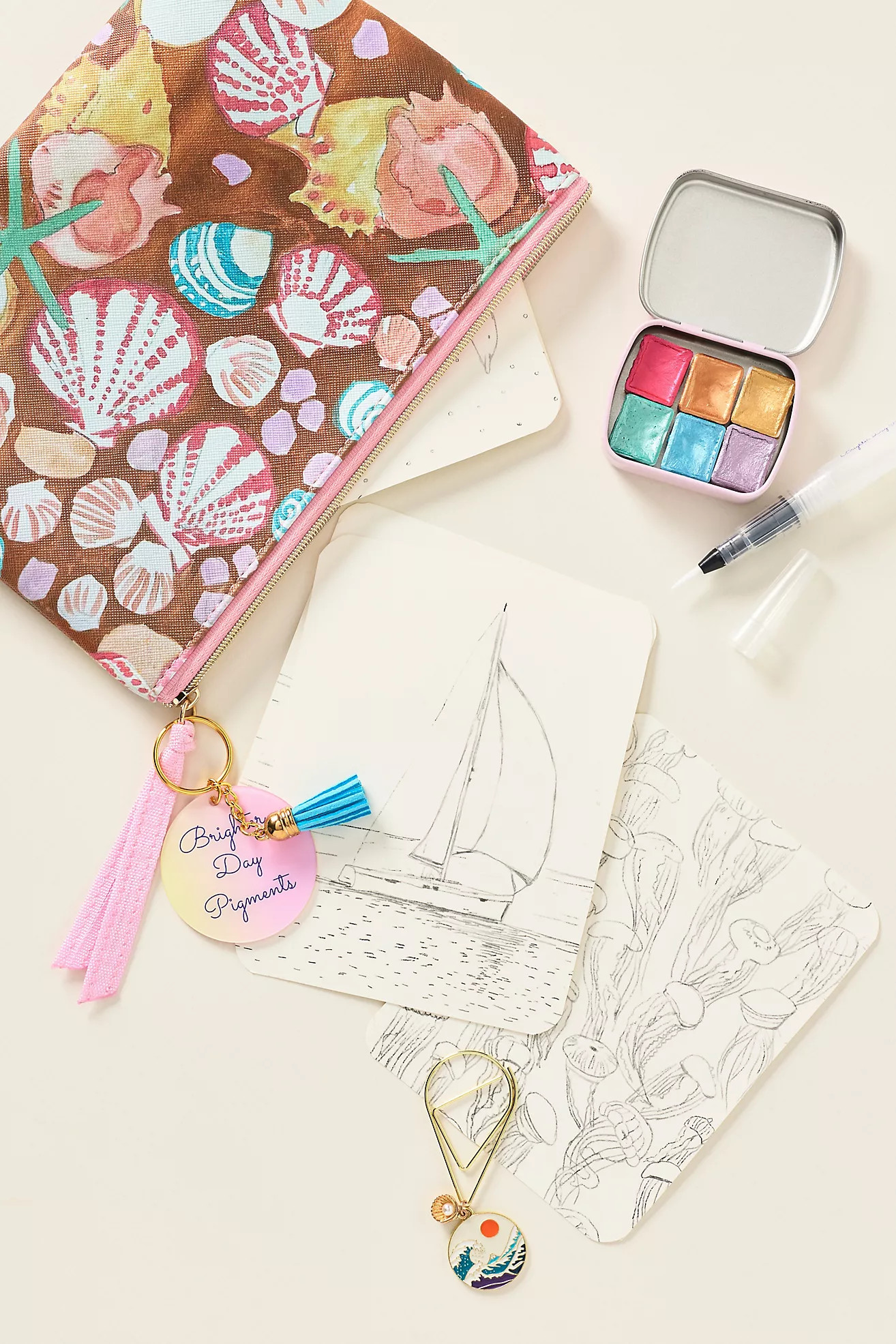 DIY Watercolor Paint Set with Travel Pouch | Anthropologie (US)