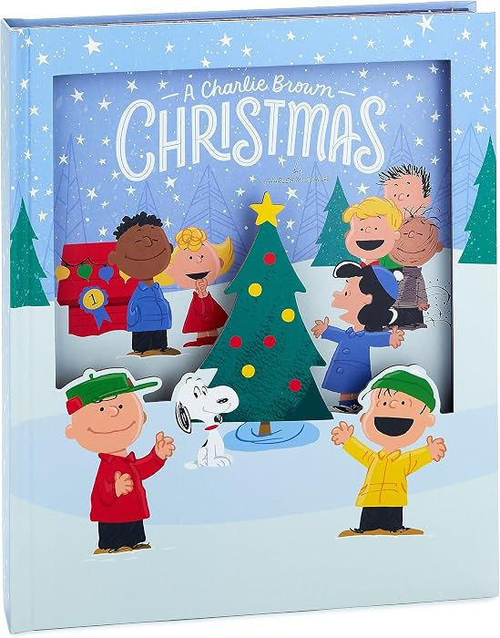 Hallmark Peanuts A Charlie Brown Christmas, Large Lighted Pop-Up Book with Sound, Gift for Kids | Amazon (US)