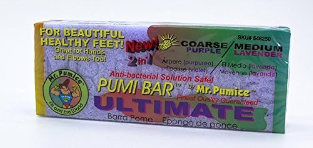 Mr. Pumice Ultimate Pumi Bar (4 Pack): 2-in-1 Callus Remover, Pedicure Stone & Ped File Scrubber ... | Amazon (US)