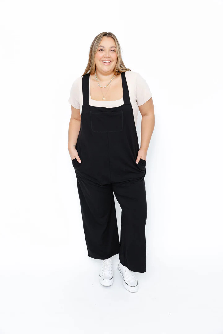 Mia Romperalls in Midnight Black | SMASH+TESS CA