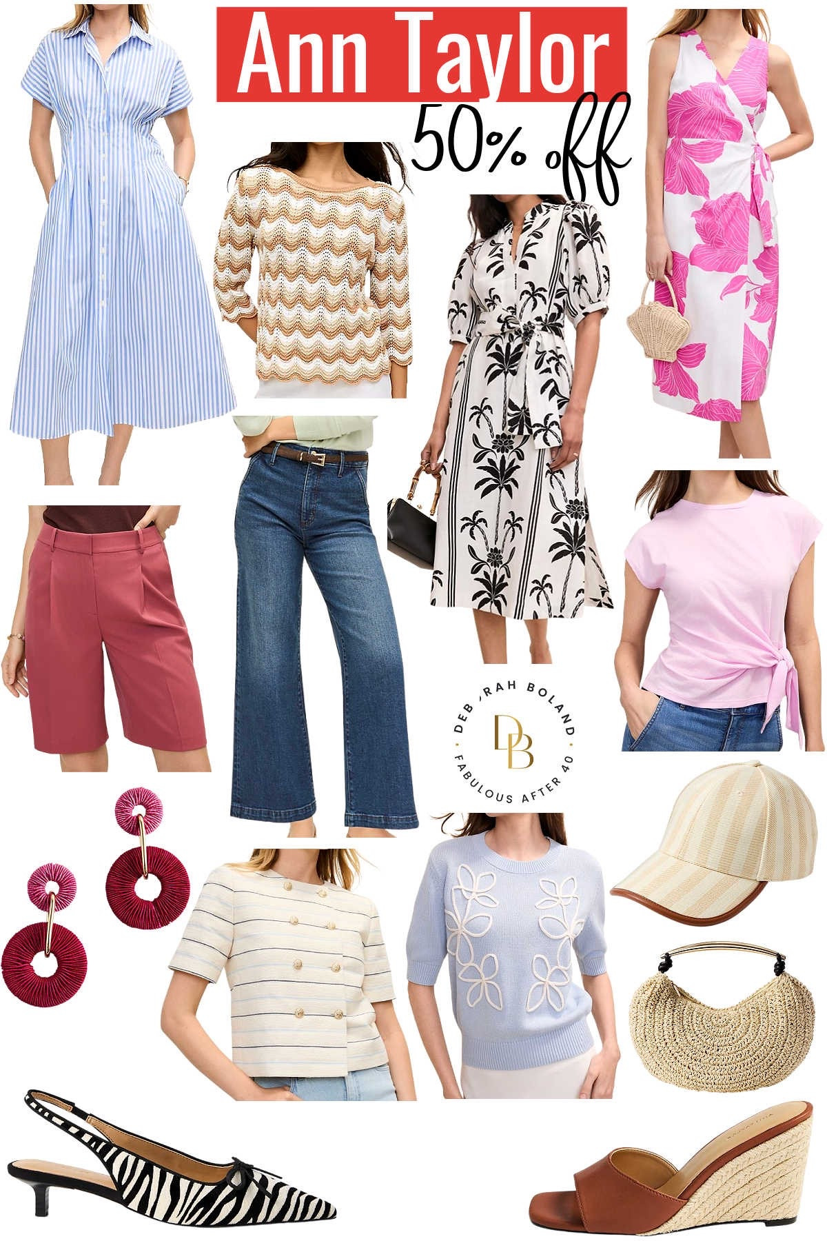 The Ann Taylor Cyber Summer Sale Event is here, so if you’ve had your eye on something, now is the time to grab it. You’ll save 50% on your entire purchase, including new arrivals and markdowns, now through June 21st.
#anntaylorsale #salealert#anntaylor #fashionover40 #styleover40

#LTKSaleAlert #LTKOver40