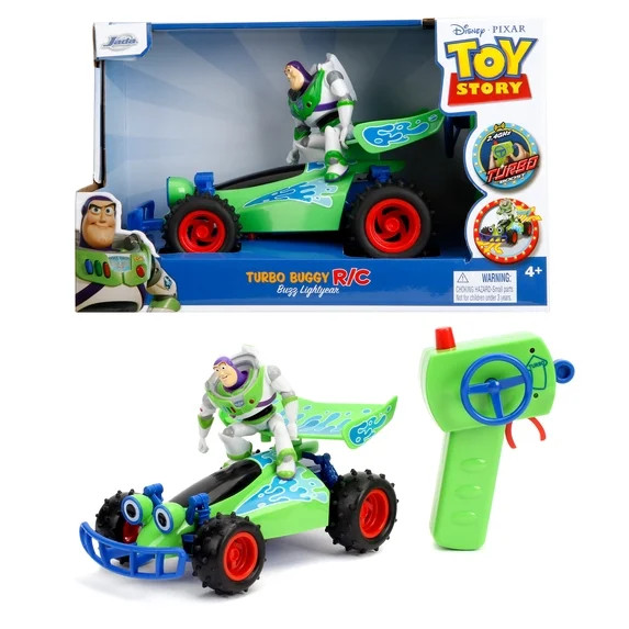 Toy Story Turbo Buggy RC Buzz Lightyear 1 24 Scale Remote Control Car with Turbo Boost 2.4GHz USB... | Walmart (US)