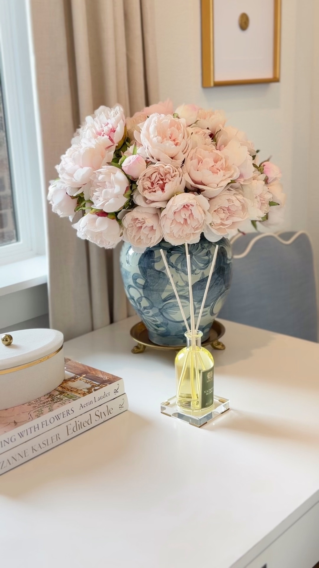 New Antica scent I’m loving!! 😍 spring decor, luxe diffuser, Mother’s Day gift ideas 