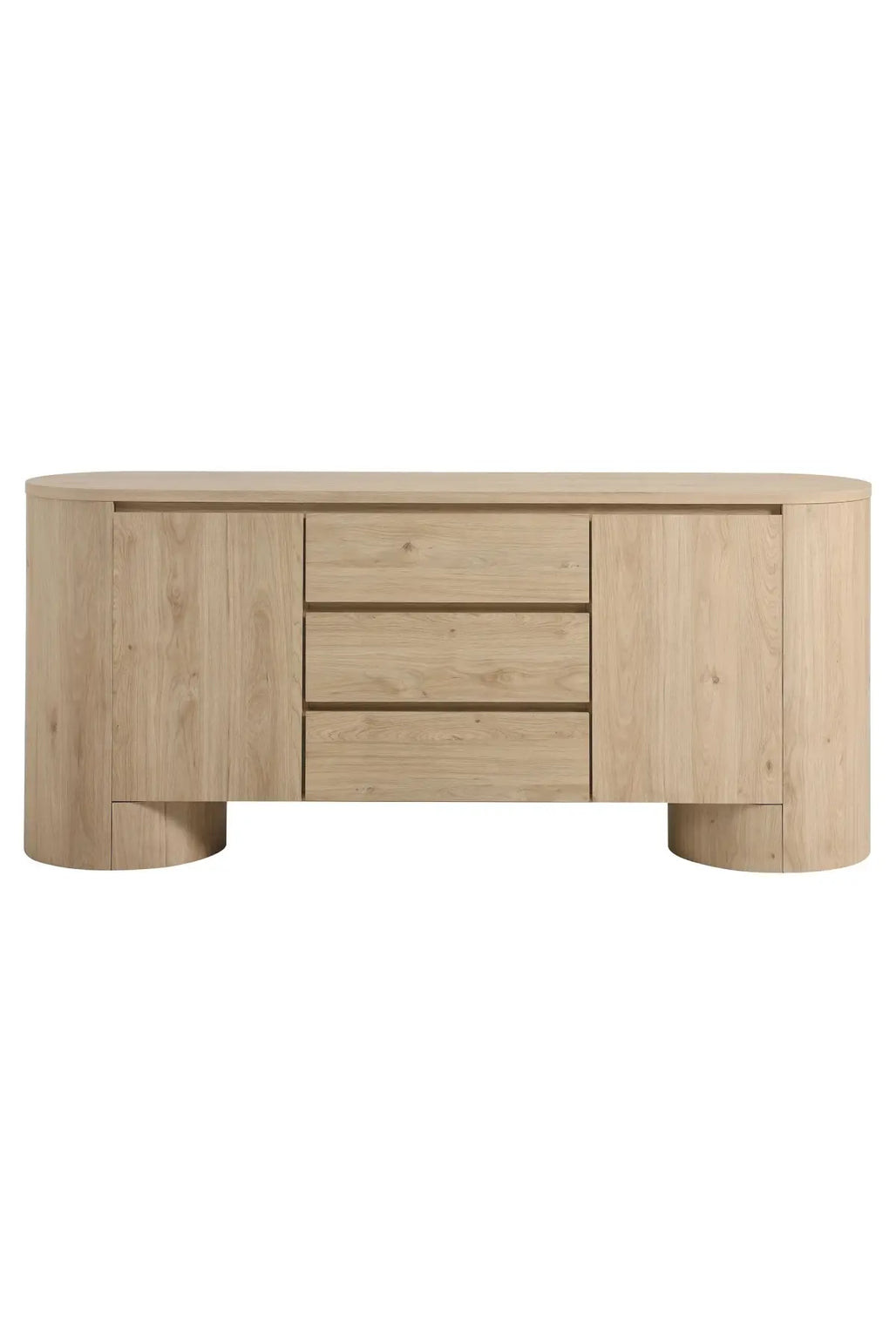 Duval 71" Rounded Sideboard Storage Cabinet - 2 Colors | THELIFESTYLEDCO