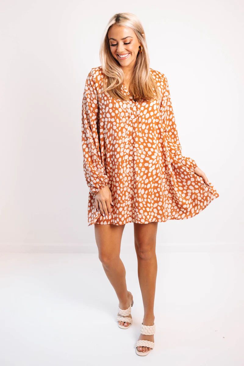 Wishful Thinking Dress - Cinnamon | The Impeccable Pig