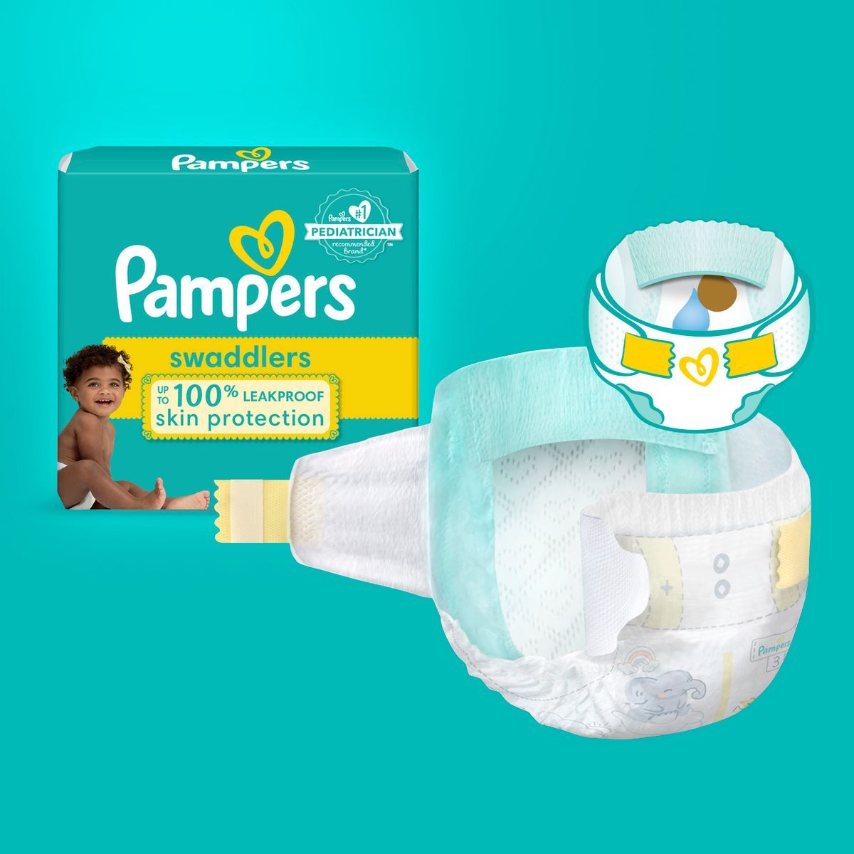 Pampers Swaddlers Active Baby Diapers - (Select Size and Count) | Target