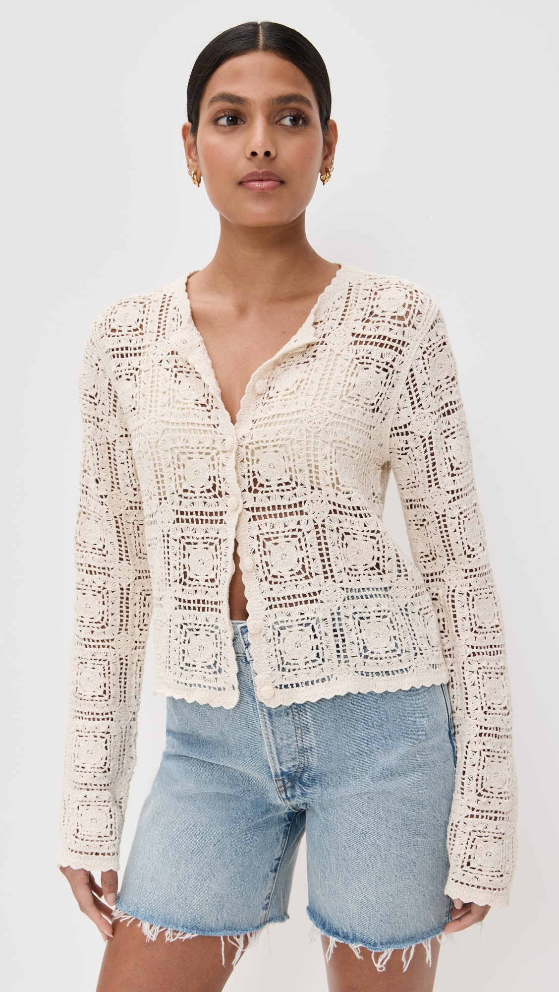 FRAME The Crochet Cardi | Shopbop | Shopbop
