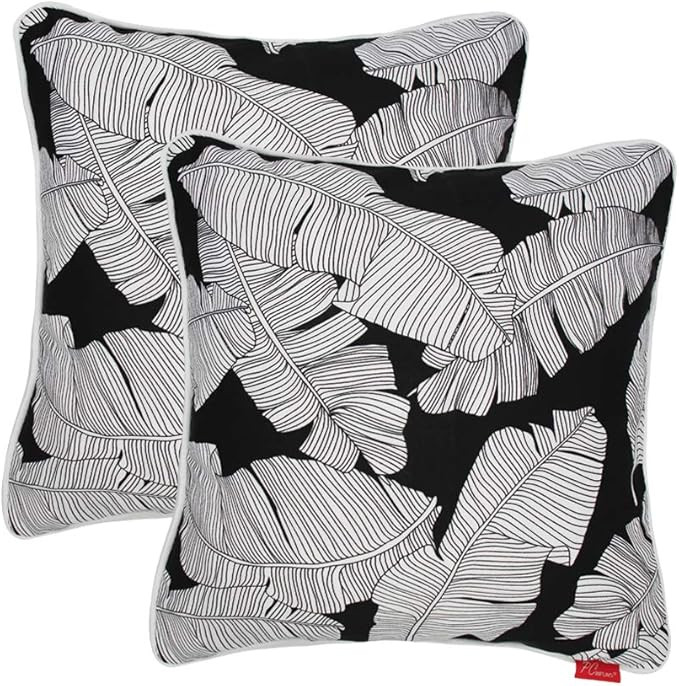 Pcinfuns Set of 2 Patio Indoor/Outdoor All Weather Decorative Throw Pillow Cover Cushion Case for... | Amazon (US)