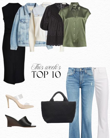 This week’s top 10 is full of all our new favorites! From this Vince LBD that’s amazing, to a new Sandro jacket, a pretty Ulla Johnson top, and two pairs of jeans I’m wearing on repeat right now - not to mention they’re both on sale so run and grab them!! 

#LTKsalealert #LTKstyletip #LTKover40